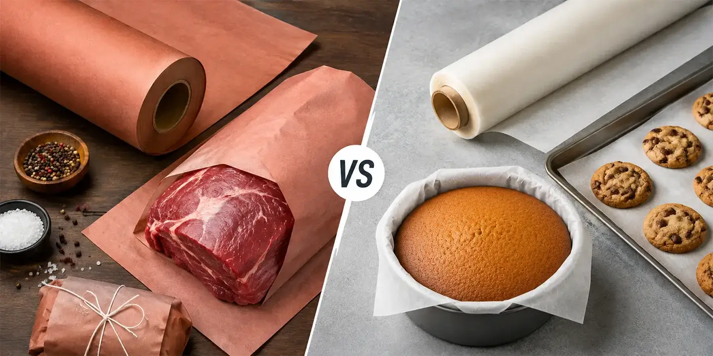 comparison between butcher paper and parchment paper
