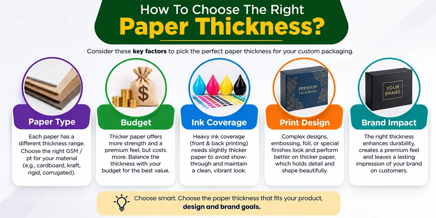 5 key factors for choosing packaging paper thickness