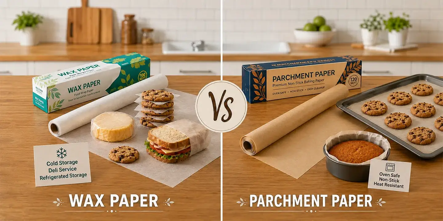 when to use wax paper and parchment paper