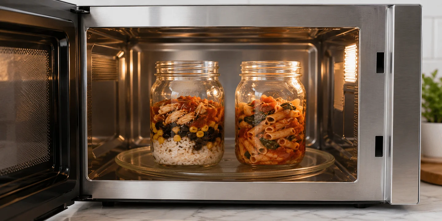 are mason jars microwave safe