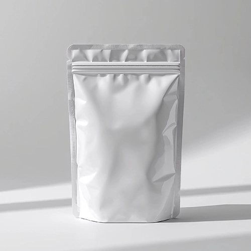 clear and white mylar bags