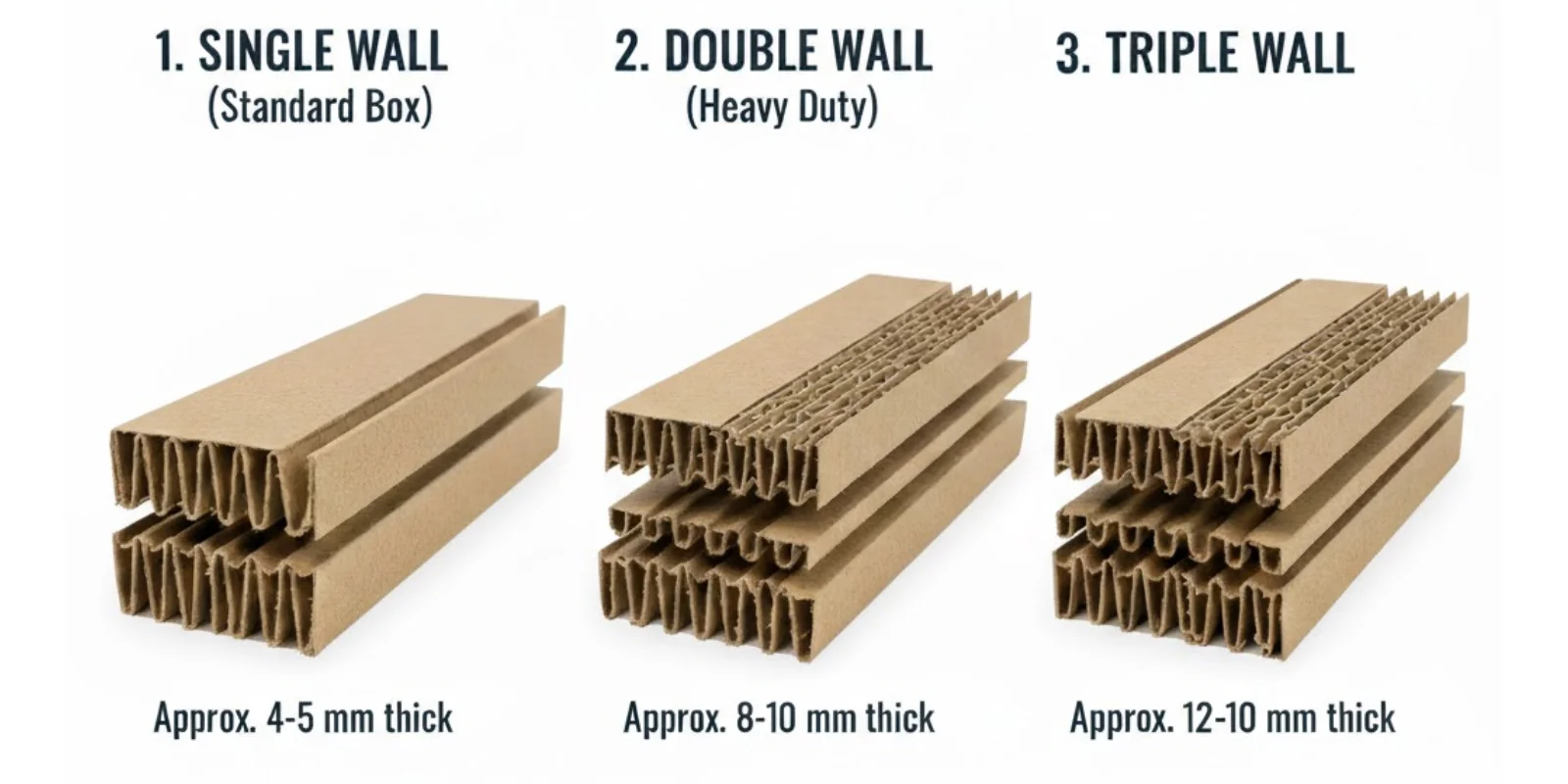 Corrugated Fiberboard - Triple Layer Material