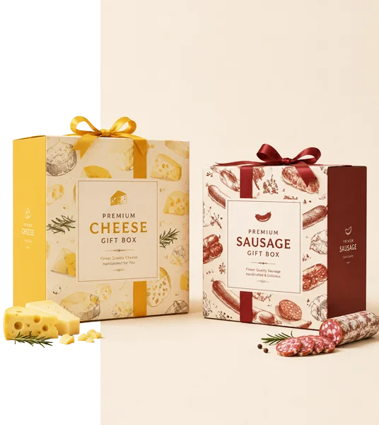 Cheese And Sausage Gift Boxes