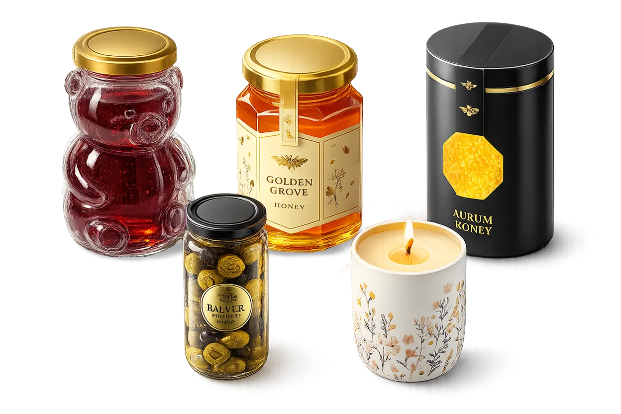 Glass Jars & Bottles