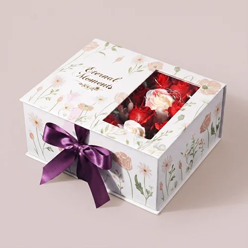 white gift boxes
