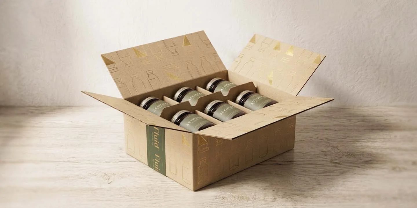 corrugated cardboard insert in shipping box