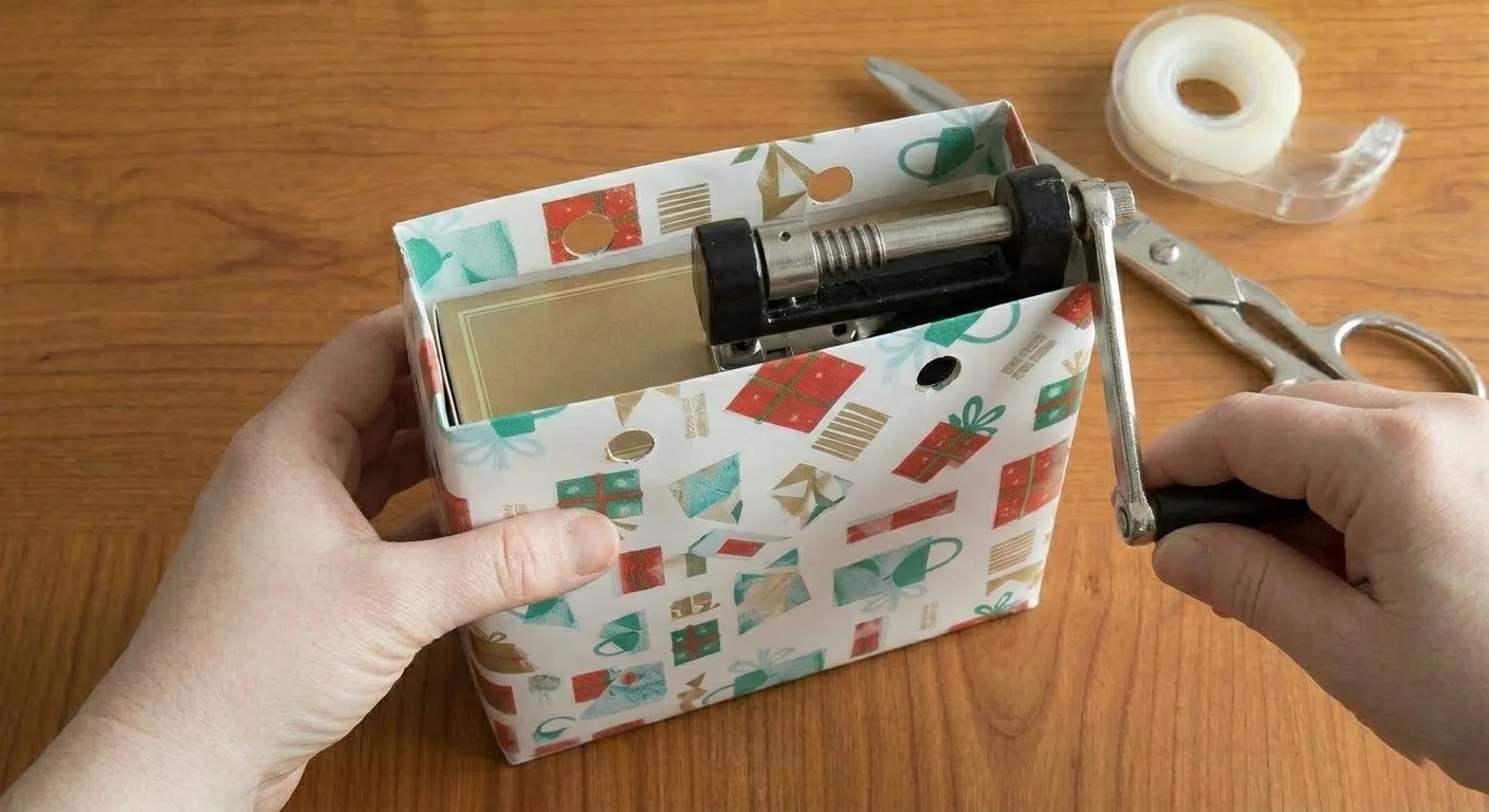create holes on top of bags with punch machine