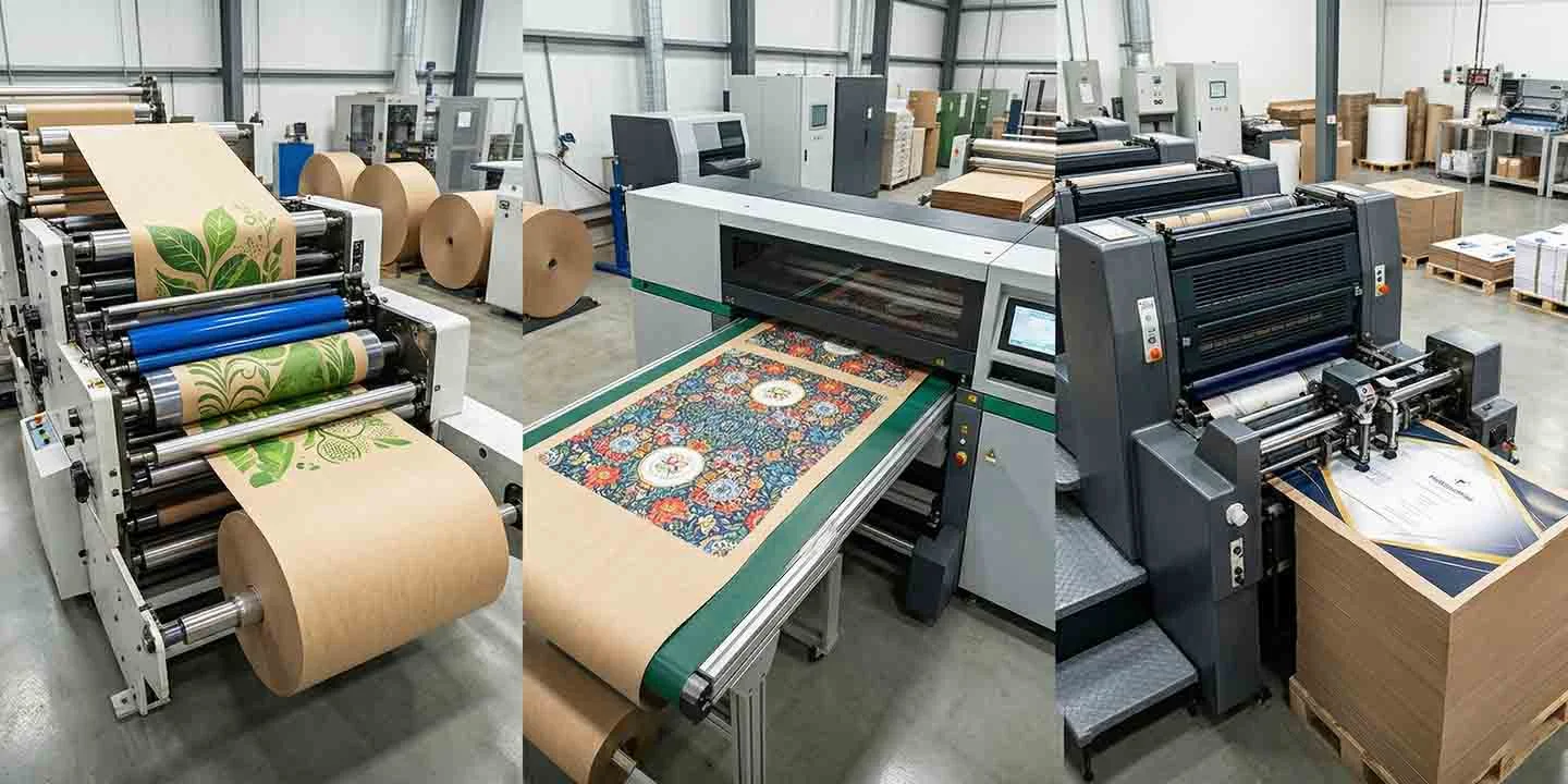 how different printing techniques work with kraft