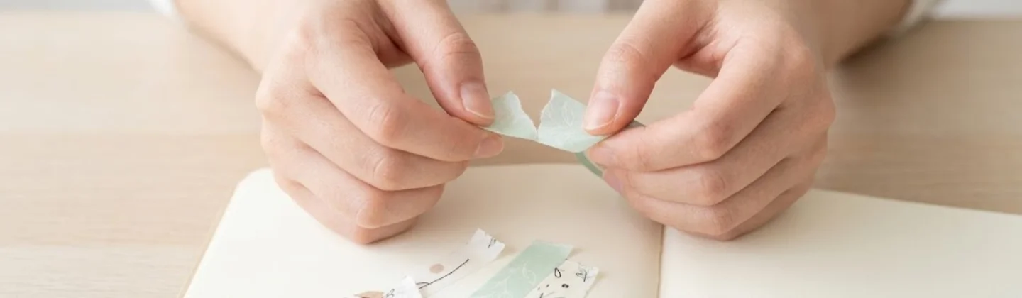 easily tearable by hand feature of washi tape
