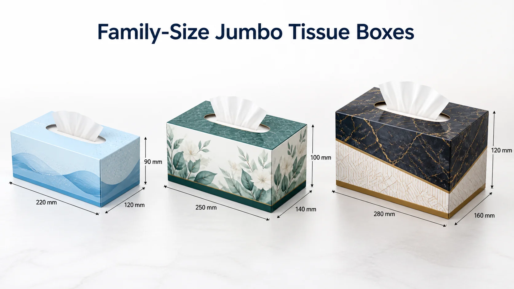 family size jambo tissue box dimensions
