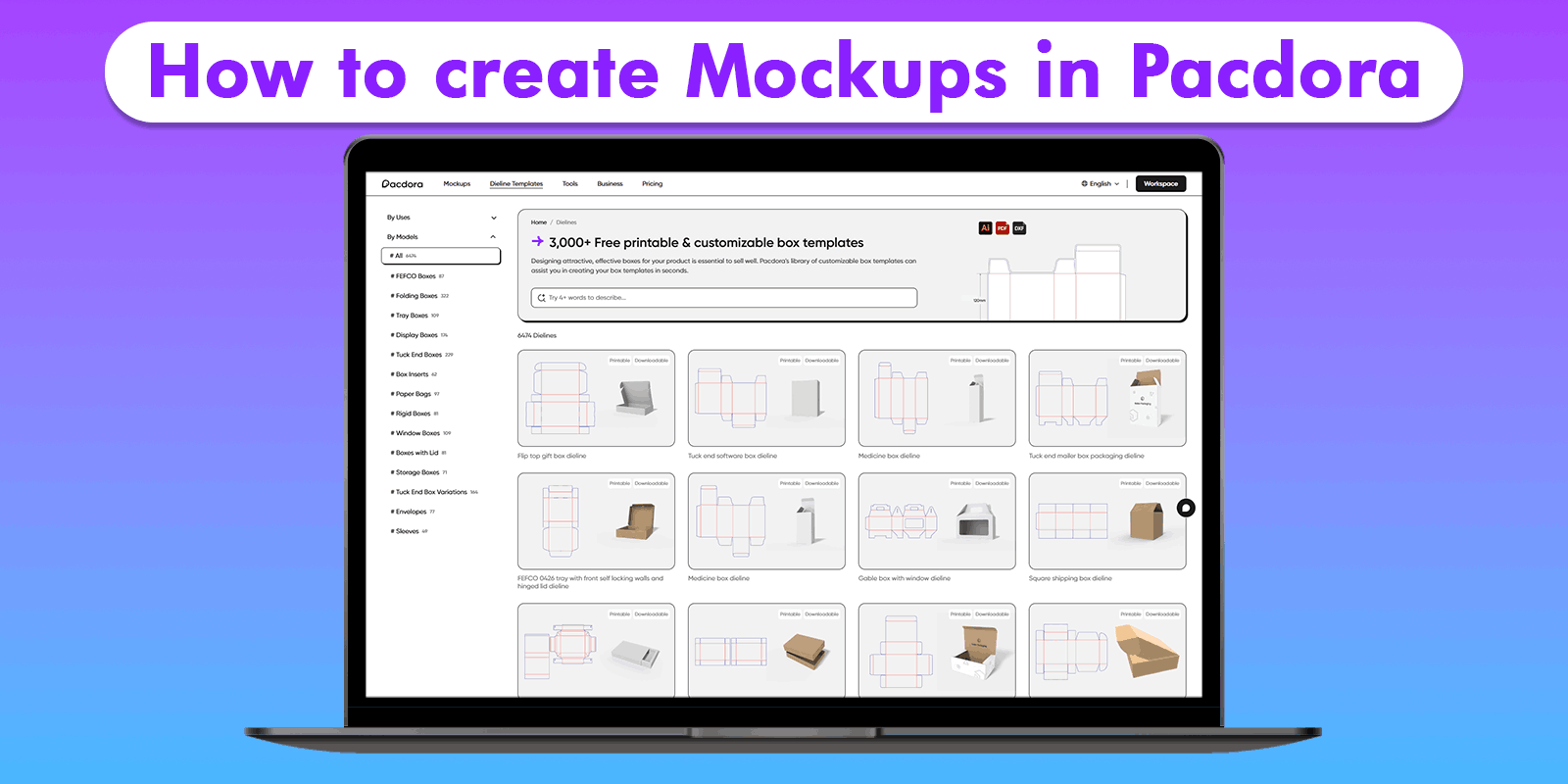 how to create mockups in pacdora