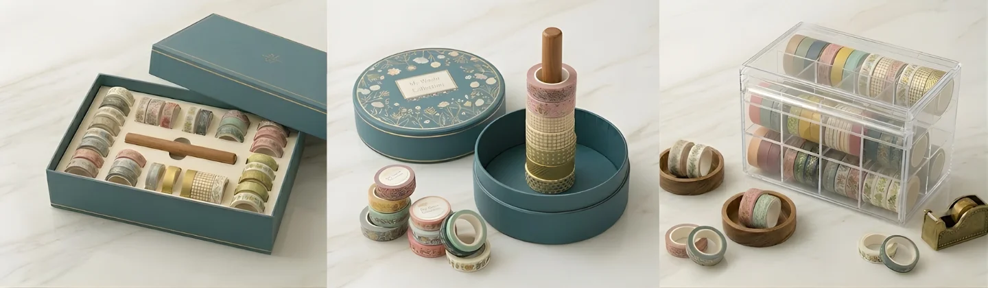 how to store washi tape for long time