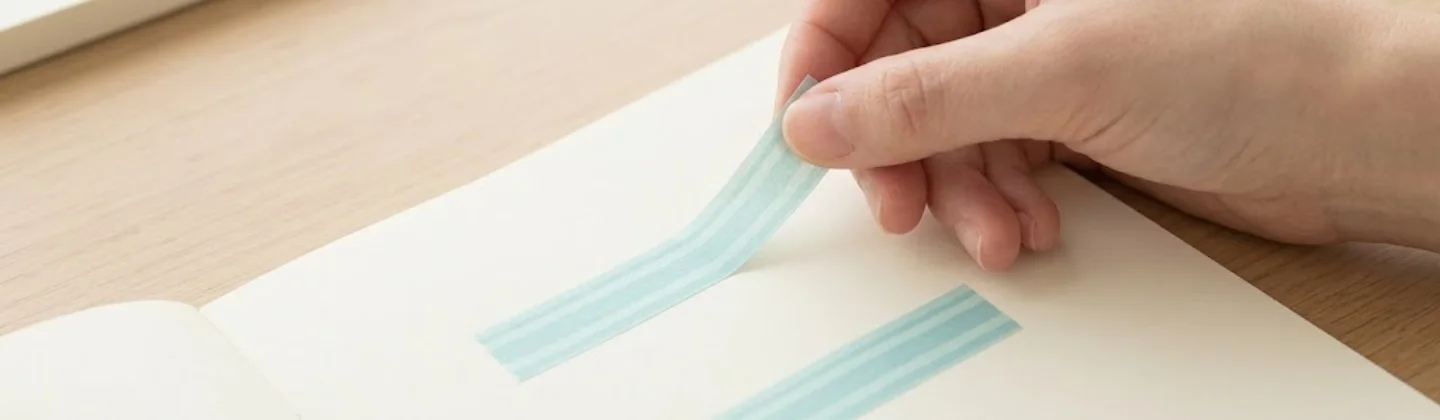 non messy residue free adhesive feature of washi tape