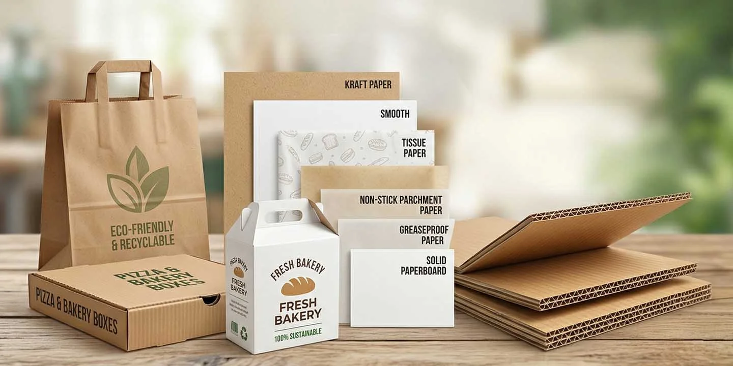 paperboard and paper materials for food packaging