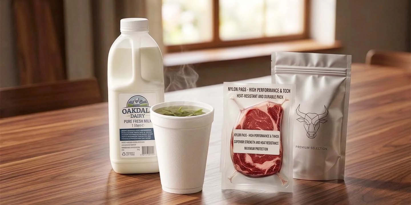 plastic material for food packaging