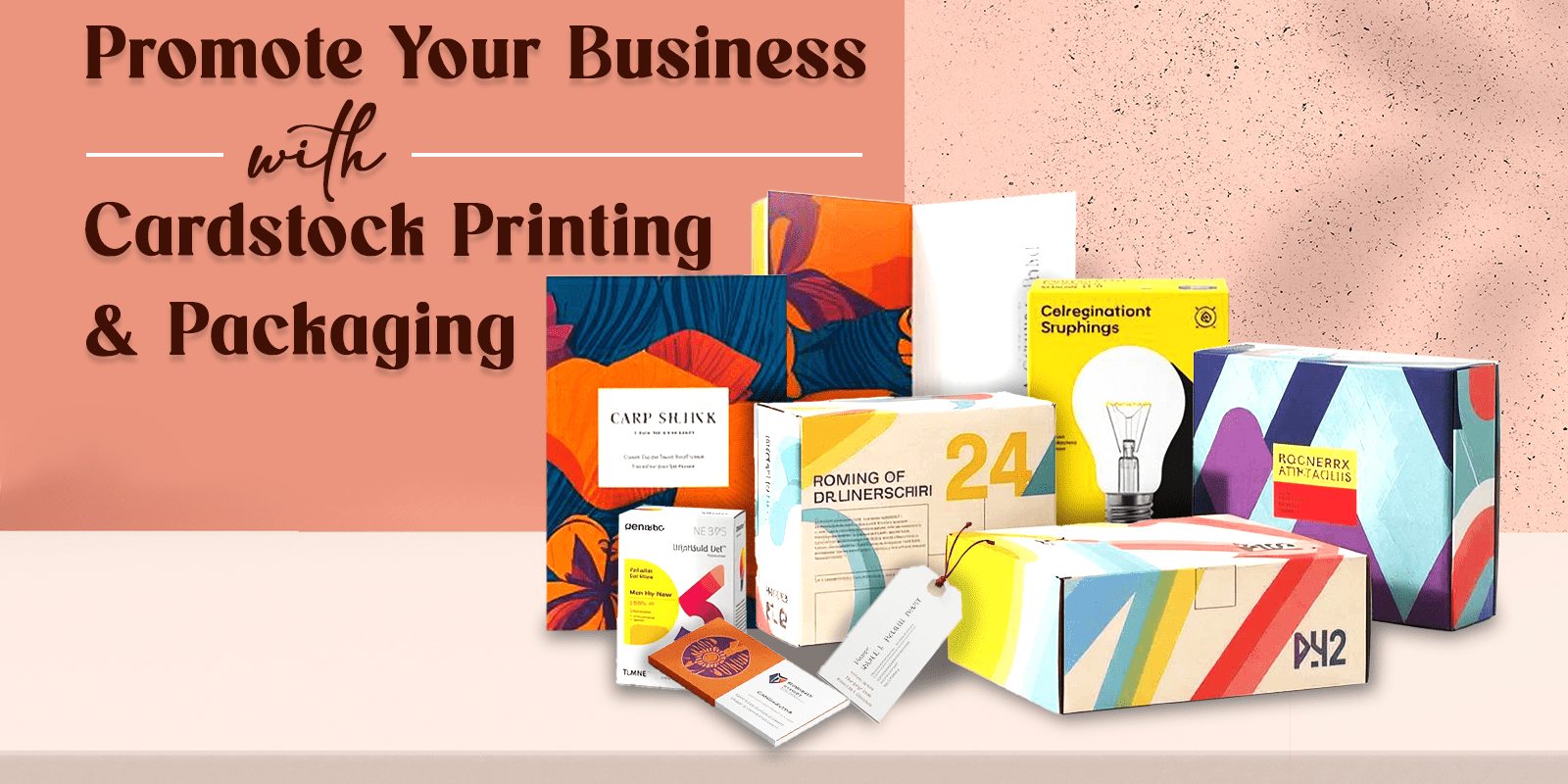 promote your business with cardstock