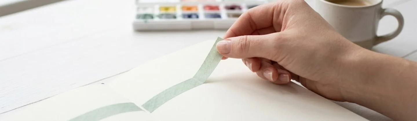 reposition it to redo it feature of washi tape