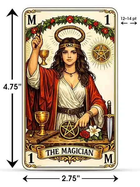 tarot card sizes