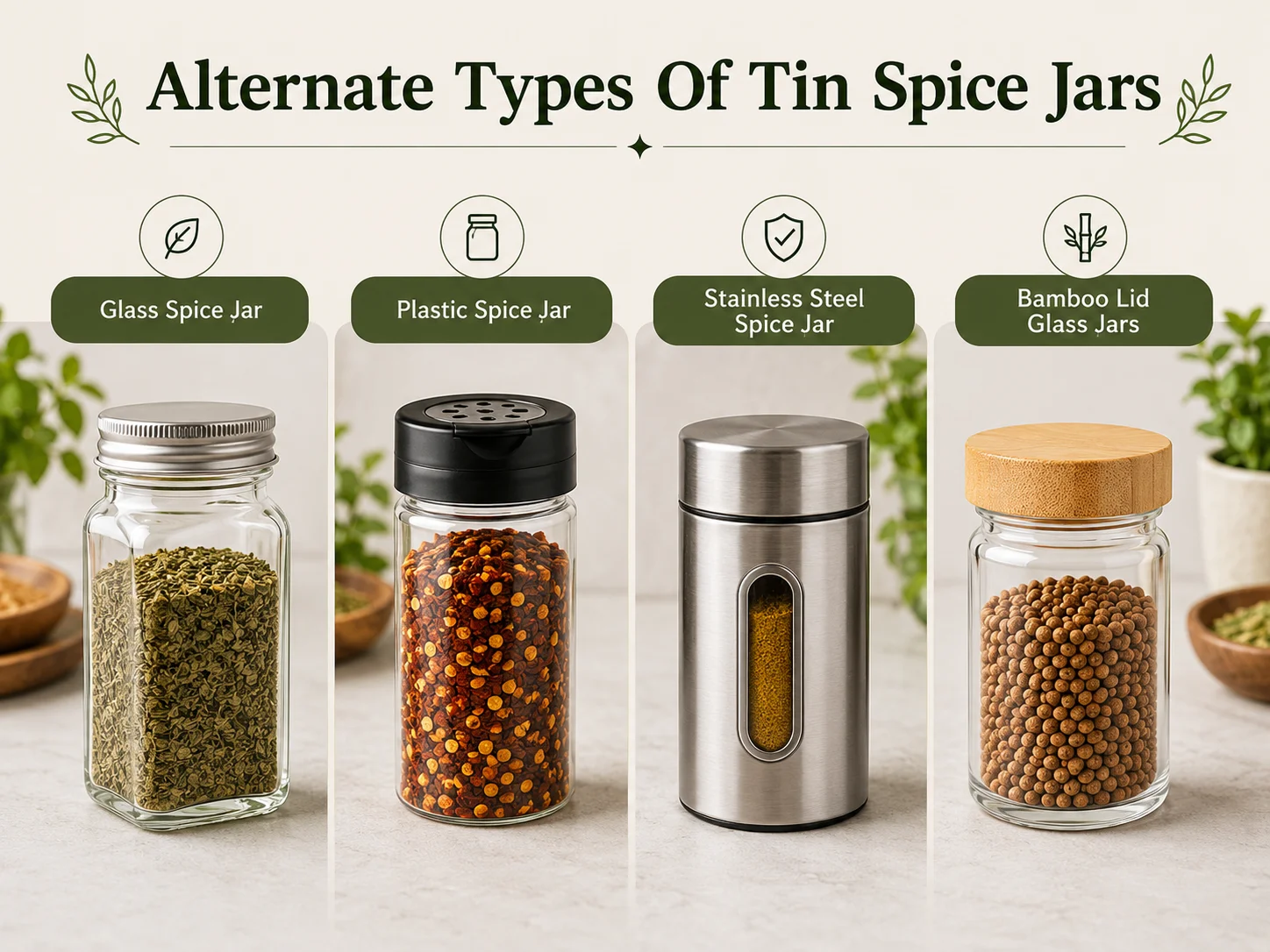alternate types of spice tin jars